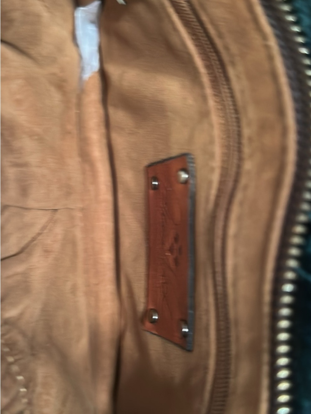 Patricia Nash Teal and Brown Hand-Tooled Floral Leather Crossbody
RETIERED - Picture 7 of 10